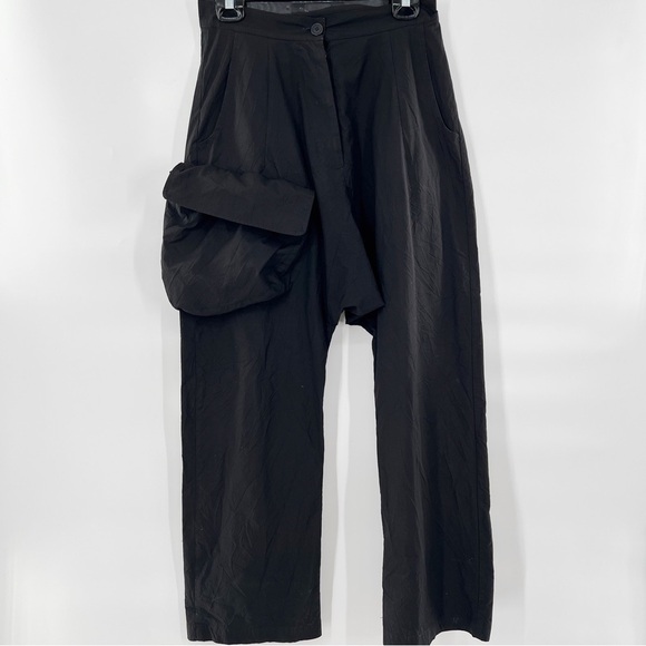 Rundholz Black Streetwear Style Drop Crotch Pants - Picture 2 of 7